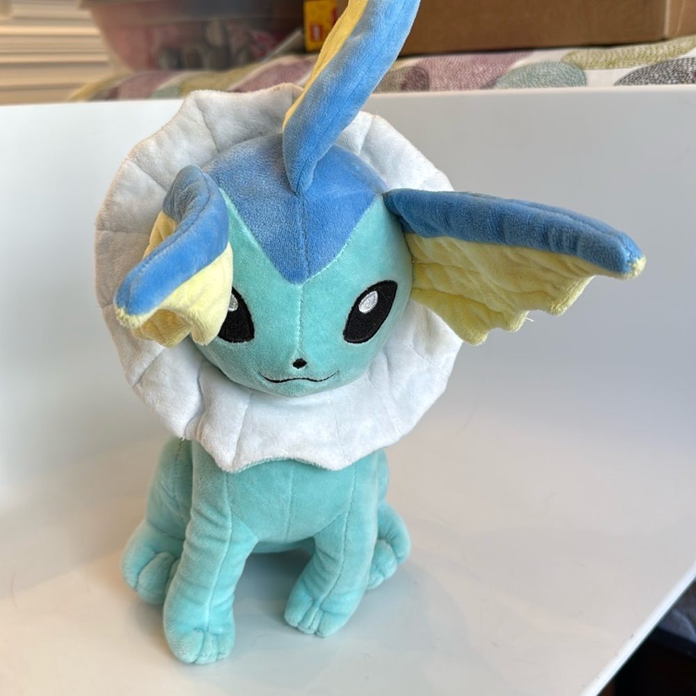 Pokemon Vaporeon plushes sitting